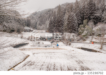 冬の田舎風景 135198702