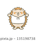 ハリネズミのキャラクター 135198738