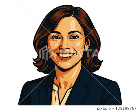 female sales manager raster illustration female sales manager raster illustration 135198767