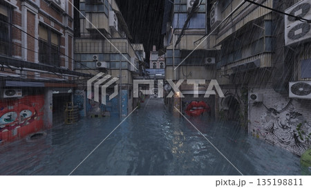 水没した都市 135198811