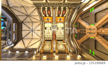宇宙船内の風景 宇宙船内の風景 135199069