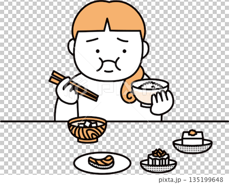 限制飲食的女性 限制飲食的女性 135199648