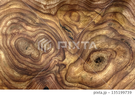 Surface pattern of a furniture panel made from expensive decorative wood Surface pattern of a furniture panel made from expensive decorative wood 135199739