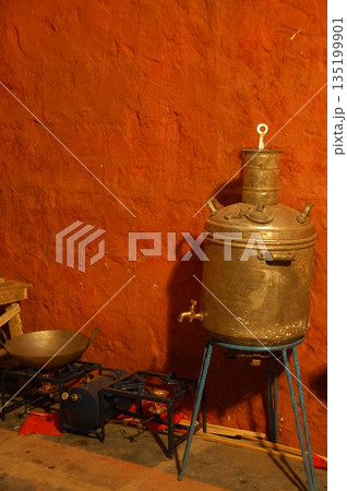 Antiques in the home rural village India 135199901