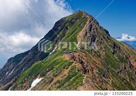 八ヶ岳連峰・横岳稜線から見る雲湧く赤岳 135200225