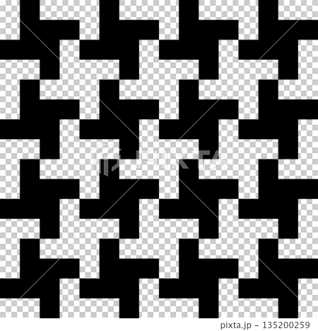 Monochrome Windmill Fabric Pattern Illustration 16 Squares Monochrome Windmill Fabric Pattern Illustration 16 Squares 135200259