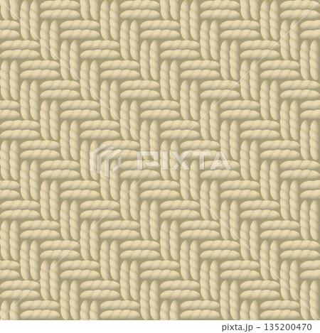 Sackcloth seamless pattern background vector illustration. Textile beige color background. 135200470