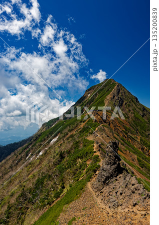 夏の八ヶ岳連峰・赤岳の眺め 夏の八ヶ岳連峰・赤岳の眺め 135200839