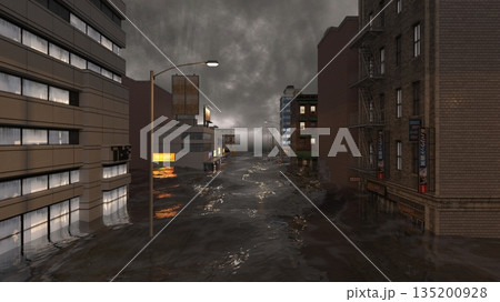 水没した都市 135200928