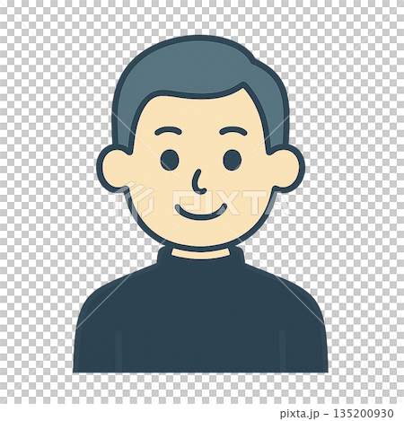 Friendly person icon 02 135200930