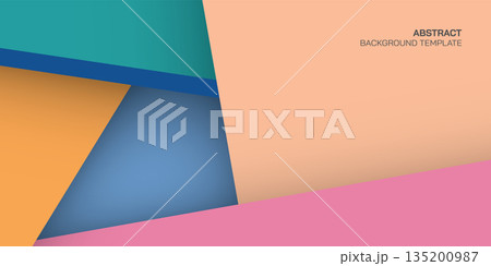 Abstract layer of colorful geometric shape vector illustration background. Abstract layer of colorful geometric shape vector illustration background. 135200987