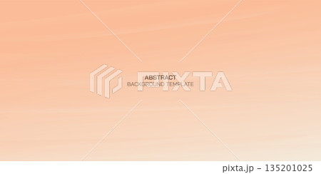 Peach fuzz digital watercolors painting background vector illustration. Abstract vanilla sky background 135201025