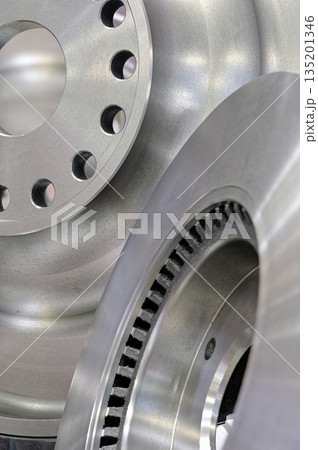 New shiny steel brake discs 135201346