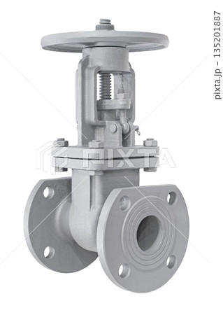 Large steel industrial shut-off valve 135201887