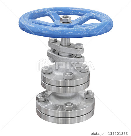 Large steel industrial shut-off valve 135201888