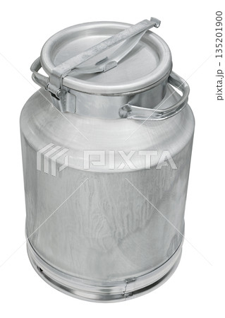 A large aluminum can for storing and transporting milk and other food products 135201900