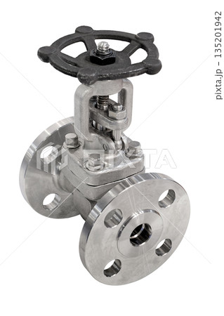 Large steel industrial shut-off valve 135201942