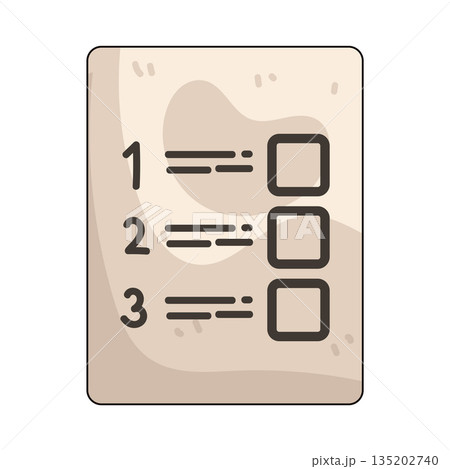 illustration of Survey List 135202740