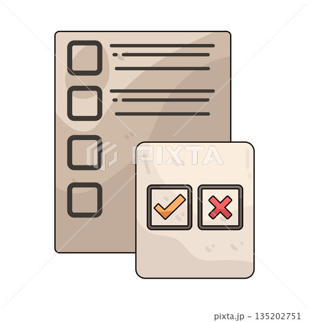 illustration of True False 135202751