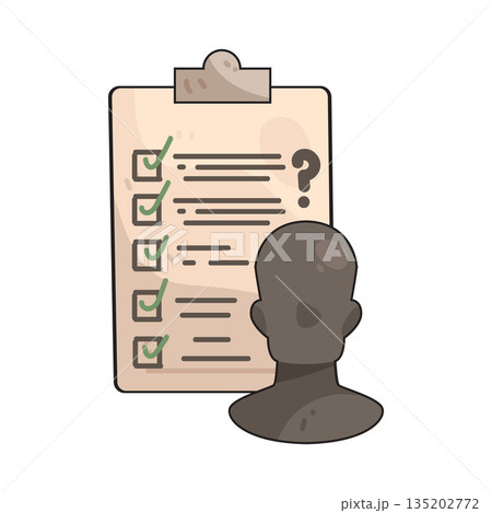 illustration of Anonymous Survey illustration of Anonymous Survey 135202772