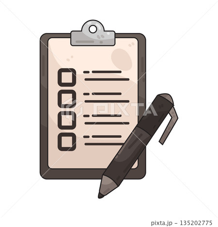 illustration of Pen Survey 135202775