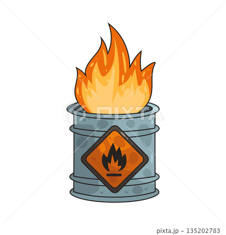 illustration of Flammable illustration of Flammable 135202783