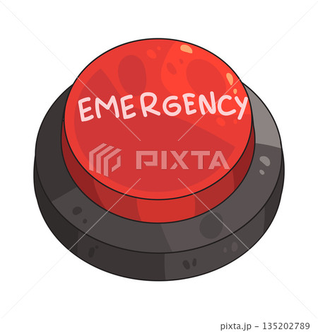 illustration of Emergency Button 135202789