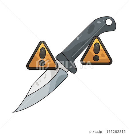 illustration of Warning Sharp Edge illustration of Warning Sharp Edge 135202813