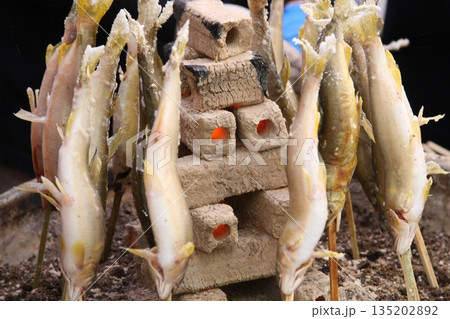 鮎の塩焼き店頭販売 鮎の塩焼き店頭販売 135202892