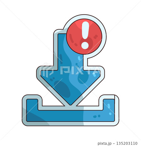 illustration of Download Alert illustration of Download Alert 135203110
