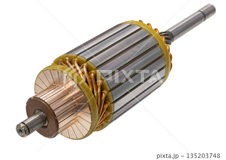 Rotor of generic electric motor, car starter, electric generator, or alternator Rotor of generic electric motor, car starter, electric generator, or alternator 135203748