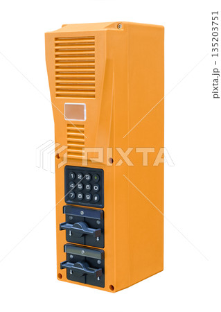 Damage-resistant orange emergency communication panel 135203751