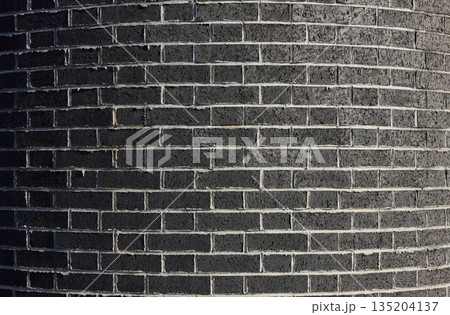黒いレンガのテクスチュア 135204137