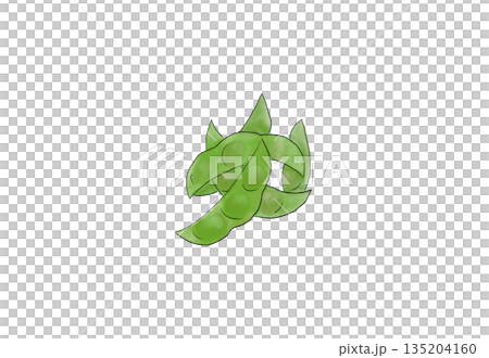 毛豆水彩插畫 135204160