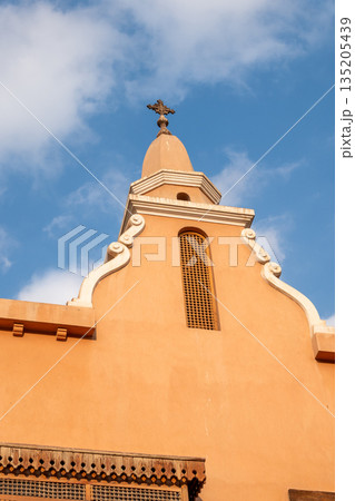The exterior of the St.Mary Church - Kasreyet El-Rehan. Saint Virgin Mary's Coptic Orthodox Church in the coptic Cairo, Egypt The exterior of the St.Mary Church - Kasreyet El-Rehan. Saint Virgin Mary's Coptic Orthodox Church in the coptic Cairo, Egypt 135205439