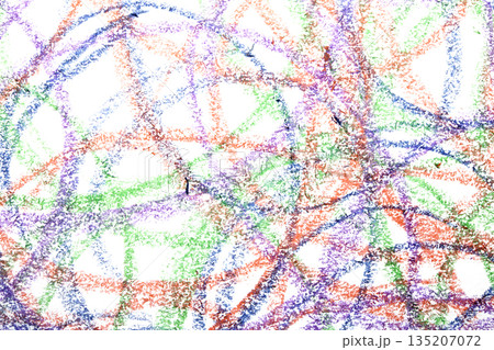 Messy crayon scribble background colour circles childrens writing Messy crayon scribble background colour circles childrens writing 135207072