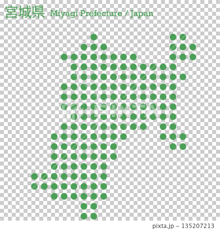 日本向量插圖地圖：宮城縣地圖 135207213