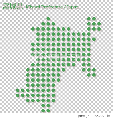 Vector illustration map of Japan: Miyagi prefecture map Vector illustration map of Japan: Miyagi prefecture map 135207216