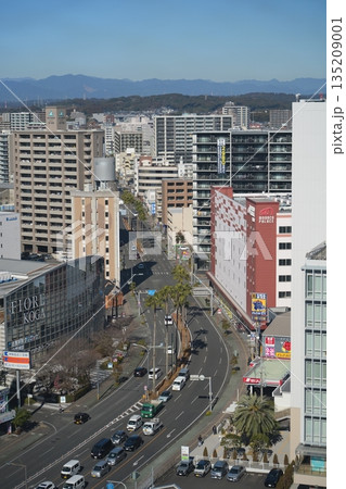 宮崎県宮崎市のアミュプラザ宮崎屋上から見た宮崎市内 宮崎県宮崎市のアミュプラザ宮崎屋上から見た宮崎市内 135209001