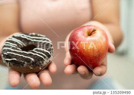 Junk food no good health eating for diet. 135209490