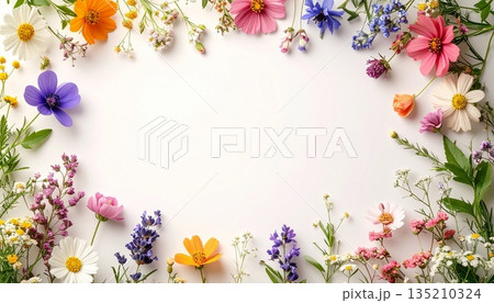 花の背景テクスチャ 135210324