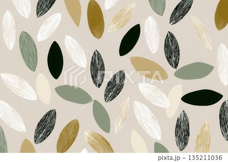 Abstract Leaf Pattern in Earthy Tones for Background Design Abstract Leaf Pattern in Earthy Tones for Background Design 135211036