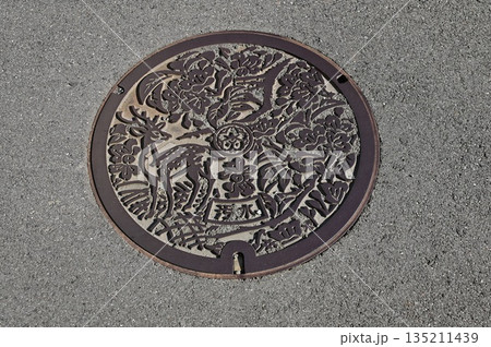奈良県奈良市のマンホール 135211439