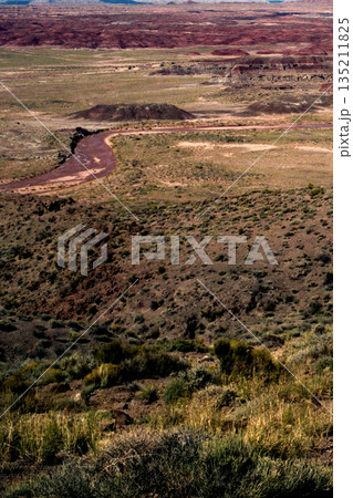 Barren Hostile Landscape Painted Desert Northern Arizona 135211825