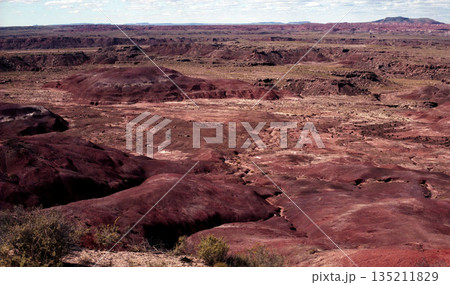 Barren Hostile Landscape Painted Desert Northern Arizona 135211829