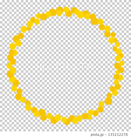 Mimosa round frame material 135212278