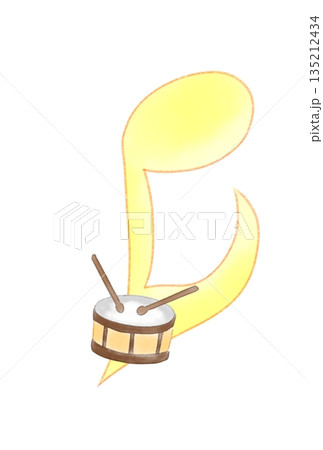 太鼓の付いた音符 135212434