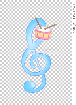Musical notes with drums Musical notes with drums 135212521