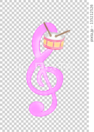 Musical notes with drums Musical notes with drums 135212526