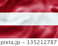 Austria national flag with red white red horizontal stripes. 135212787